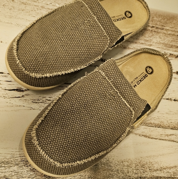 Gecko Man Walk Hero Slippers Canvas Slip on Clog with Arch Support Size M12 - Picture 2 of 10